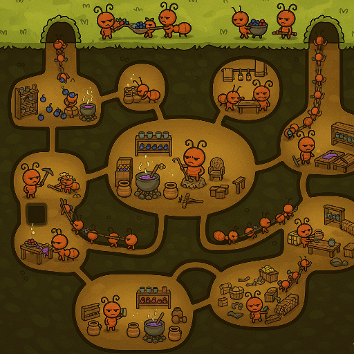 Idle Ant Colony
